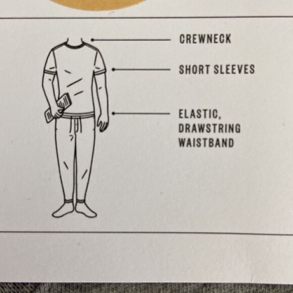 Goodfellow & Co Men's Knit Pajama Set NWT shorts sleeves long pants Sz 32/34 - Picture 2 of 7